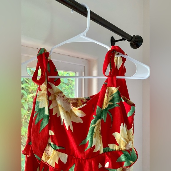 Show Me Your Mumu Red Sunflower Fields Sleeveless ClaireMini Dress Size XL EUC - Picture 2 of 8